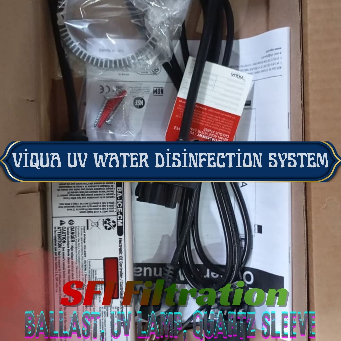 Viqua BA-ICE-CM Ballast UV Controller mengambil peran sebagai controller spesifik untuk VP600M, VP950M, VP600, dan VP950