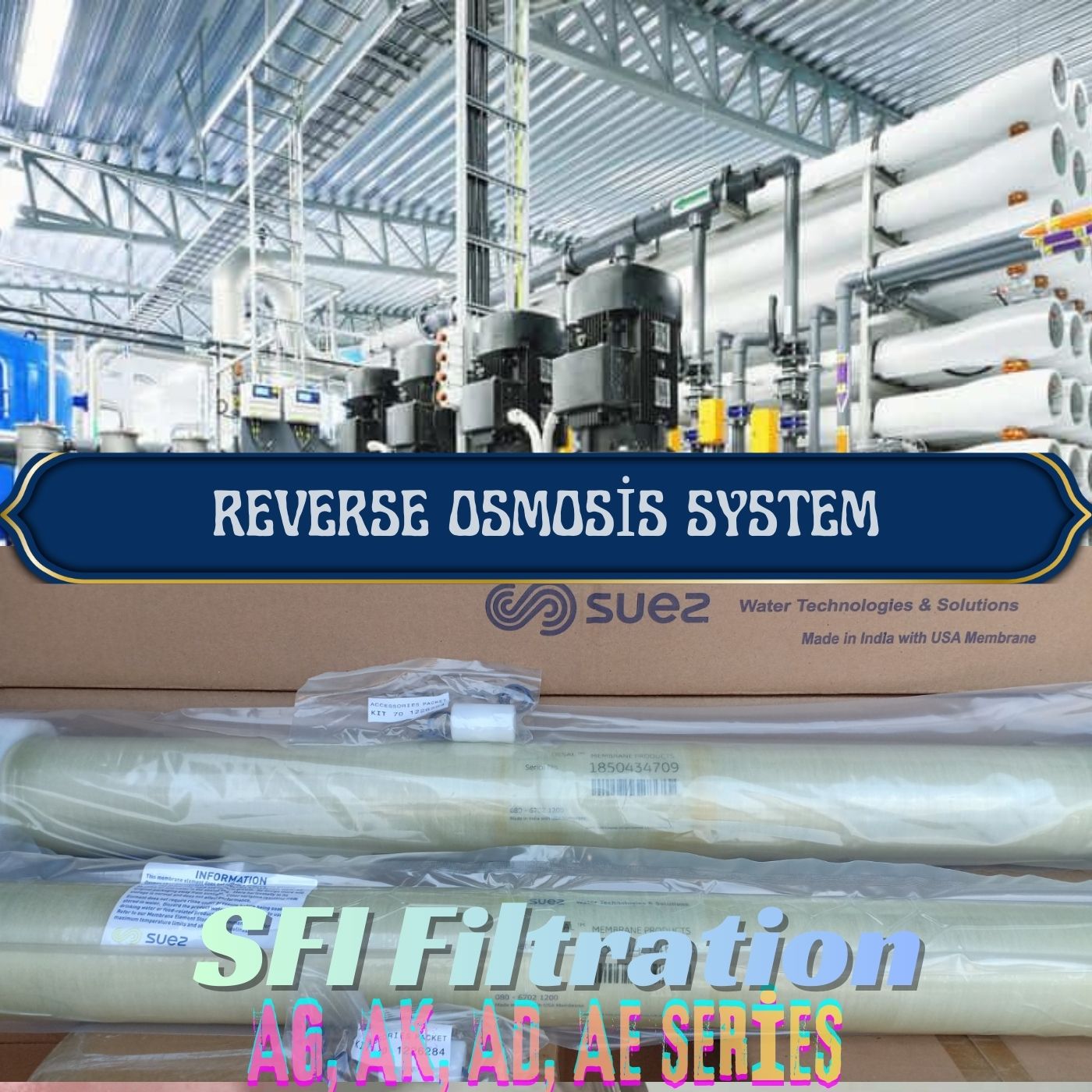 Mengapa Membrane Seri AG Banyak Digunakan? Seri AG dari SUEZ dikenal dalam industri karena: ✔ flux tinggi untuk kapasitas produksi besar ✔ salt rejection stabil ✔ kompatibilitas dengan berbagai sistem RO ✔ performa yang konsisten dalam operasi jangka panjang Karena itu, membrane ini sering menjadi pilihan dalam proyek EPC water treatment, power plant, dan instalasi RO kawasan industri.