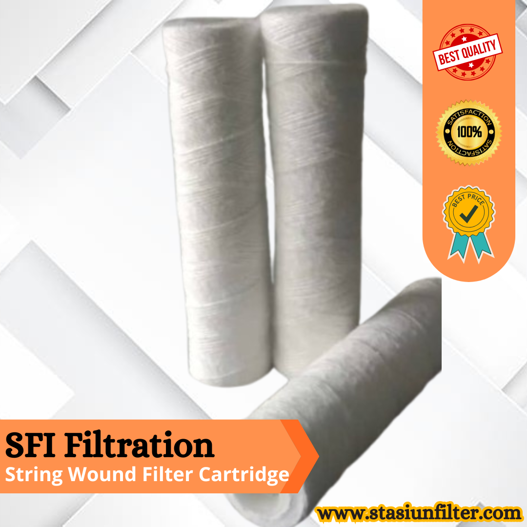 SWC5PA40P String Wound Cartridge Filter STASIUN FILTER INDONESIA Hubungi +62812-9285-8899 Pastikan produk yang anda dapatkan adalah asli dari SFI Filtration dengan harga dan kualitas terbaik