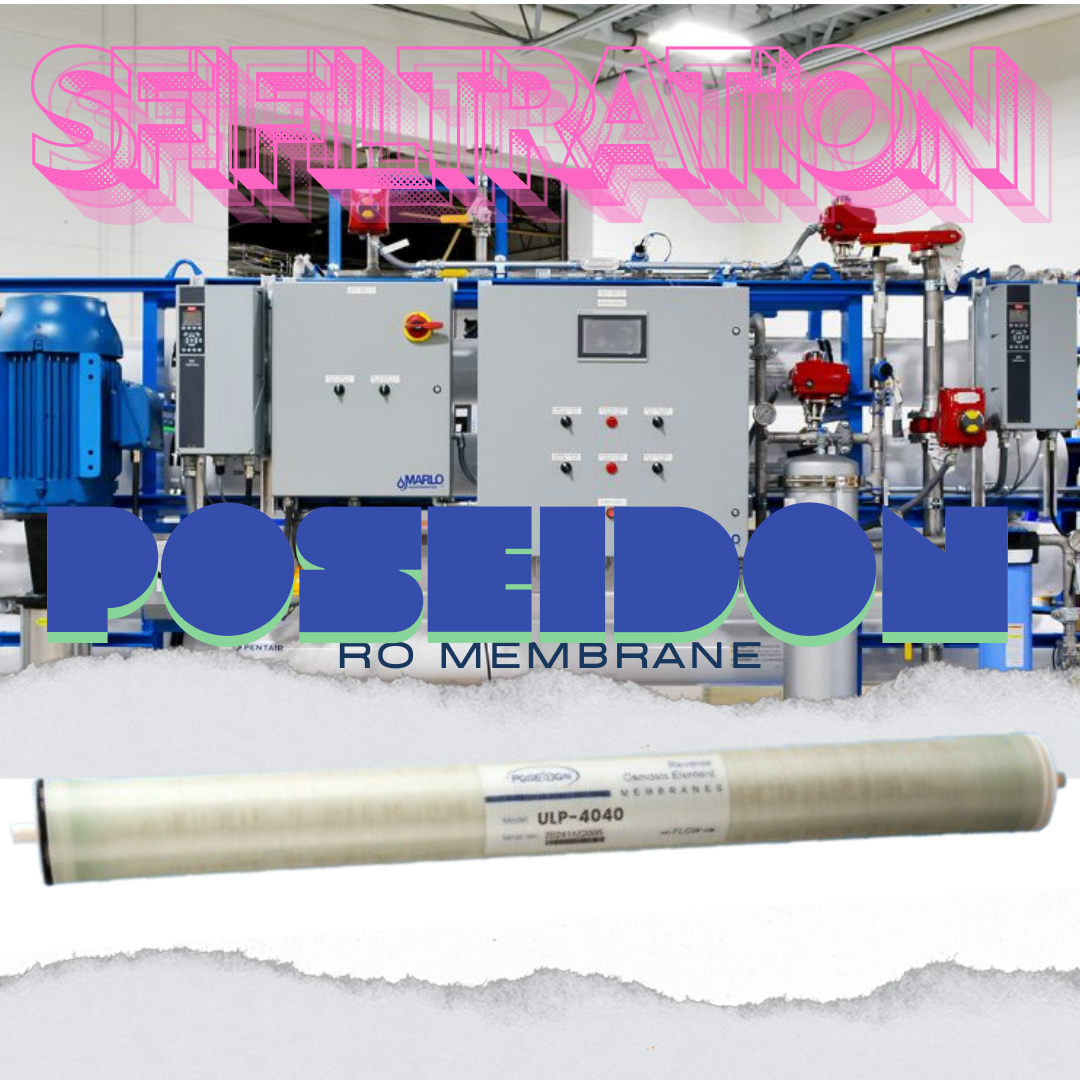 Poseidon ULP-4040 RO Membrane adalah jenis membran reverse osmosis (RO) yang dirancang untuk sistem pengolahan air bertekanan rendah (Ultra Low Pressure). Ukurannya 4040 mengacu pada diameter 4 inci dan panjang 40 inci. Membran ini umum digunakan dalam berbagai aplikasi, termasuk industri makanan dan minuman, farmasi, dan sistem air minum.