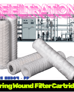 String Wound Filter Cartridge dengan Core SS304 adalah cartridge filter yang terbuat dari benang (biasanya polypropylene, kapas, atau bahan sintetis lainnya) yang dililit rapat secara spiral di sekitar inti (core) yang terbuat dari baja tahan karat tipe SS304 (Stainless Steel 304).